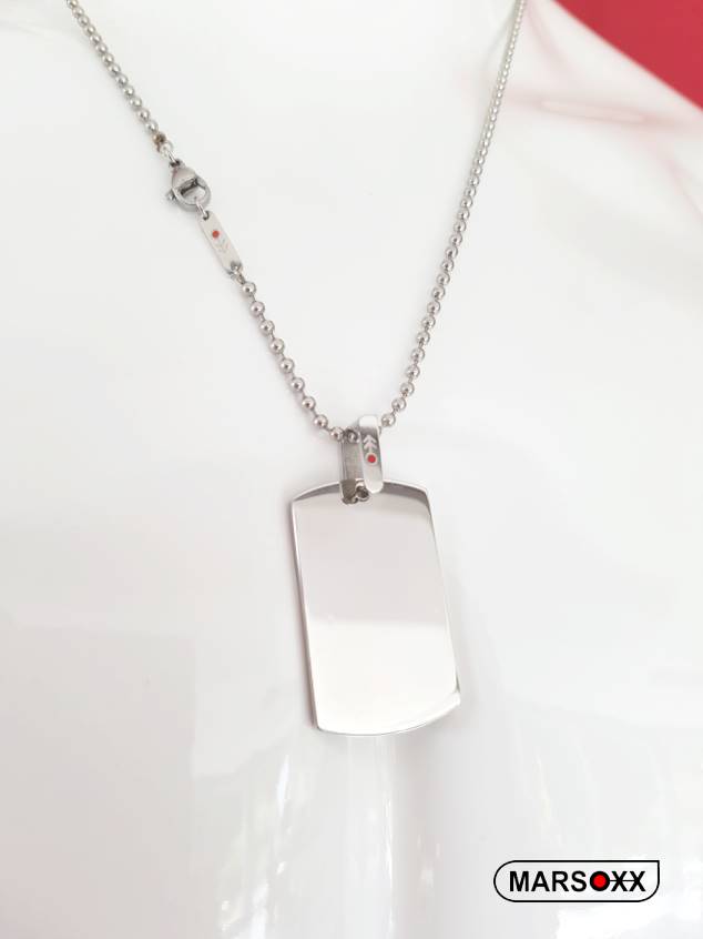 Tous dog tag necklace discount