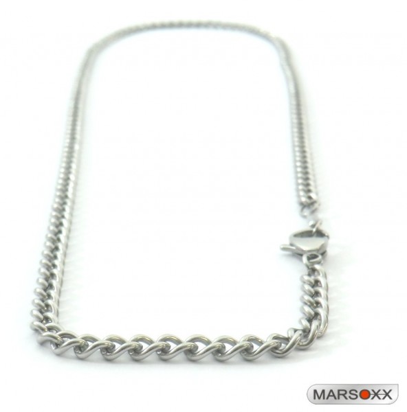 MARSOXX Stainless Steel Chain Necklace Curb Chain Thin Fine Mens Lobster Clasp High Quality Involvement jewelry